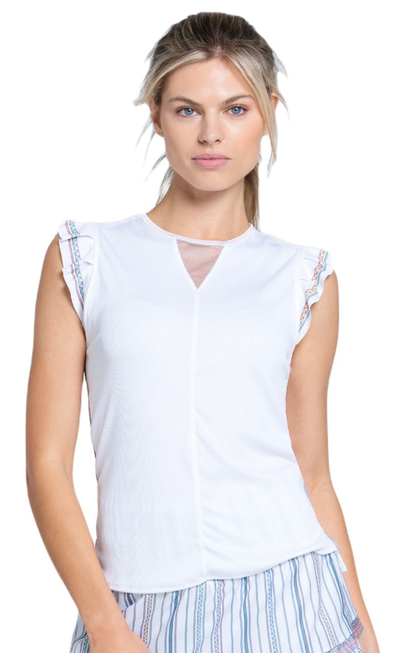 Lucky in Love Lucky Club Premier Ruffle Tank