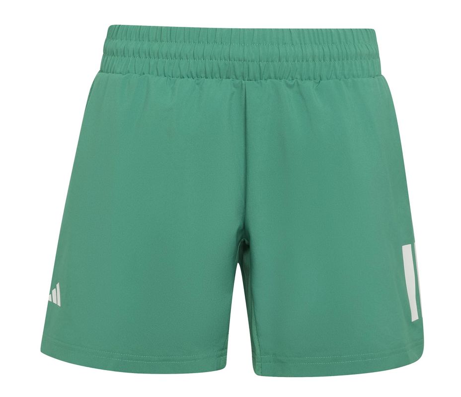 Spodenki chłopięce Adidas Club Tennis 3-stripes - semi court green