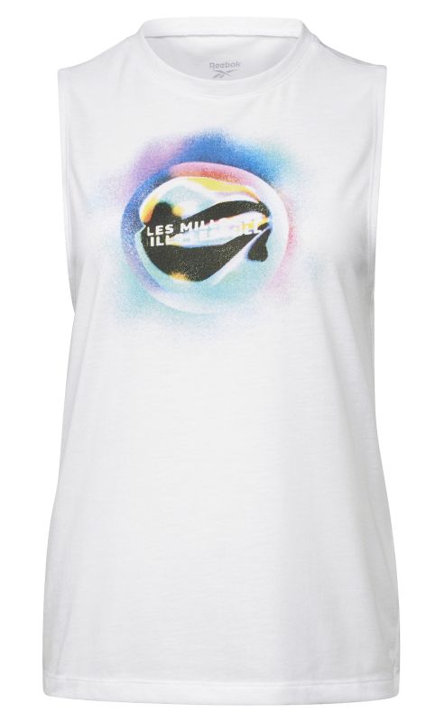 H08928_APP_photo_standard_white Reebok LM Graphic Muscle Tank W - white