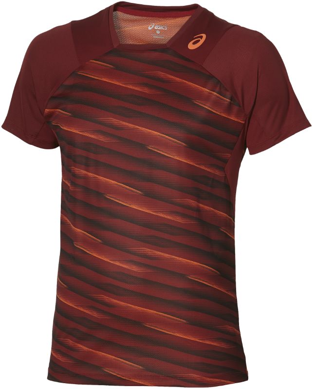 Asics Athlete SS Top - high rally pomegranate