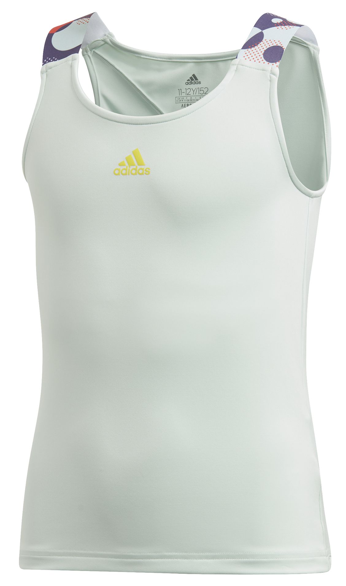 Adidas G Keyhole Tank - dash green/shock yellow