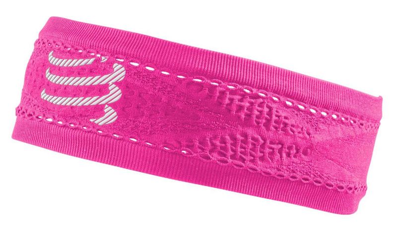 Compressport Thin Headband On/Off - fluo pink