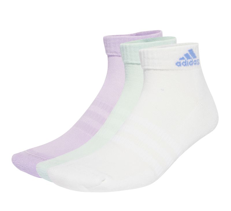 Adidas Cushioned Sportswear Ankle 3P - powder plum/white/halo mint