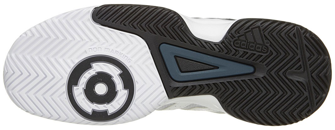 Adidas Barricade Club xJ - ftwr white/matte silver/core black