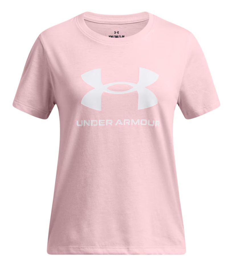 1389756-647 Under Armour Girls' Big Logo Short Sleeve