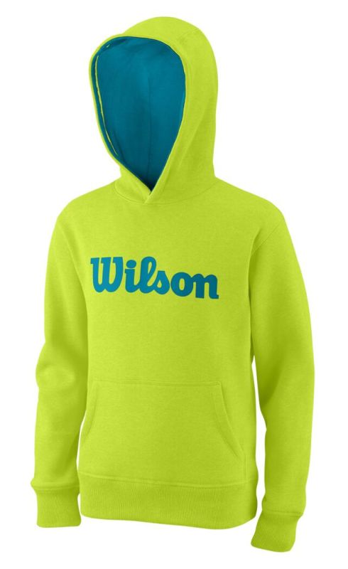 Wilson Y Script Cotton PO Hoody - lime popsicle