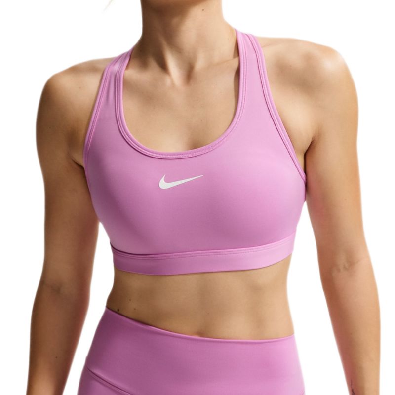 Nike Swoosh Medium Support Non-Padded Sports - light magenta/white
