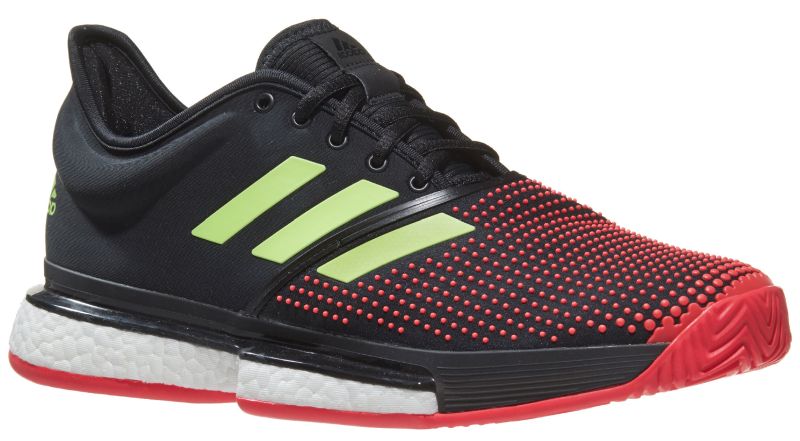 adidas-solecourt-boost-m-core-black-hi-res-yellow-shock-red-1 Adidas SoleCourt Boost M - core black/hi-res yellow/shock red