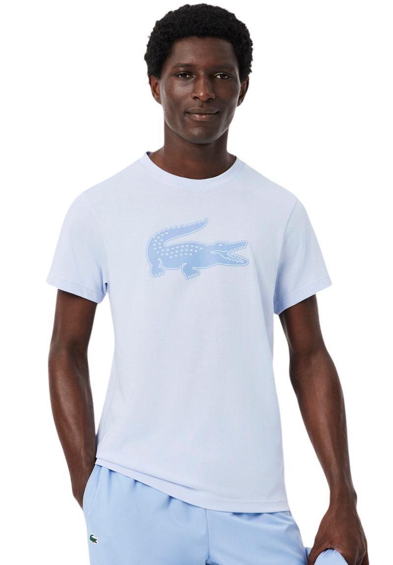 Lacoste Ultra Dry 3D Print Crocodile - light blue
