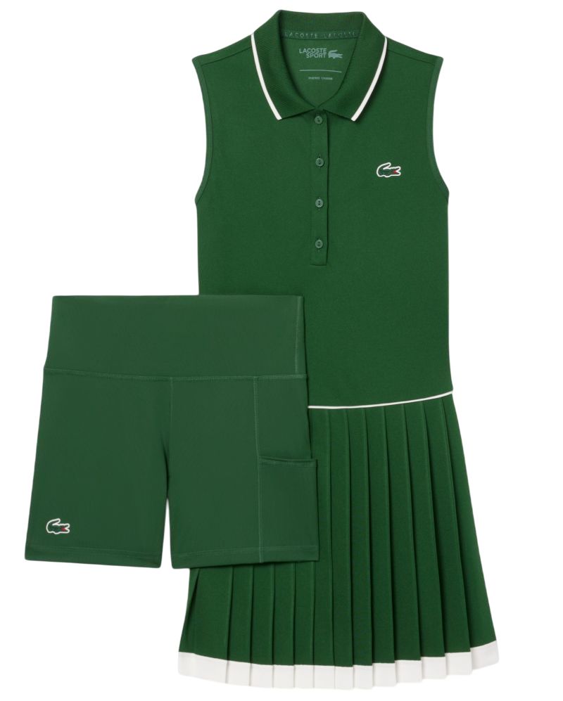 Lacoste Ultra Dry Tennis Heritage - green/white