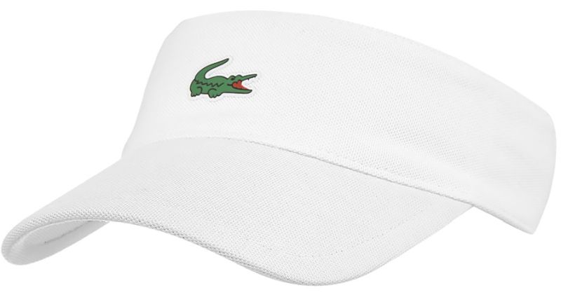 Lacoste Men's SPORT Piqué And Fleece Tennis Visor - white