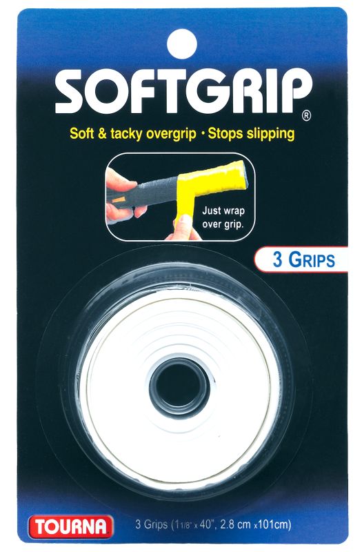 Tourna Soft Grip 3P - white