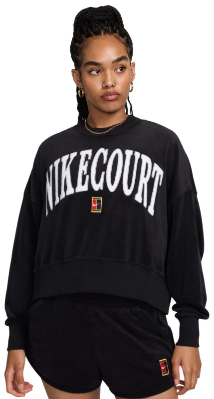Nike Court Heritage Oversized Crew-Neck Graphic Tennis Nike Court Heritage Oversized Crew-Neck Graphic Tennis
