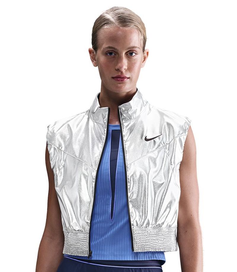 Nike Court Slam Vest - metallic silver/black