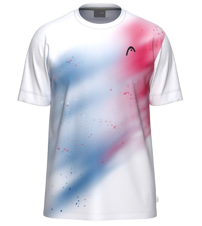 Koszulka chłopięca Head Boys Topspin - white/royal/red