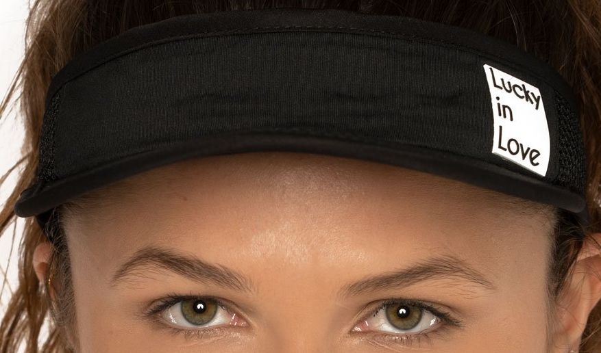Lucky in Love Lucky Logo Visor - black