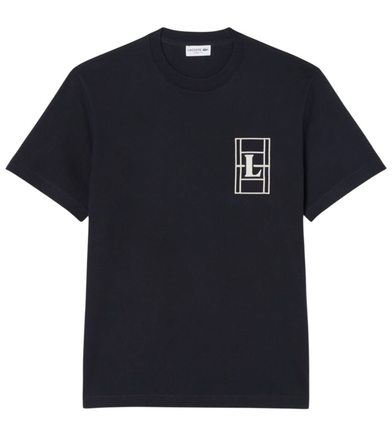 Lacoste Embroidered Heavy Jersey - black Lacoste Embroidered Heavy Jersey - black