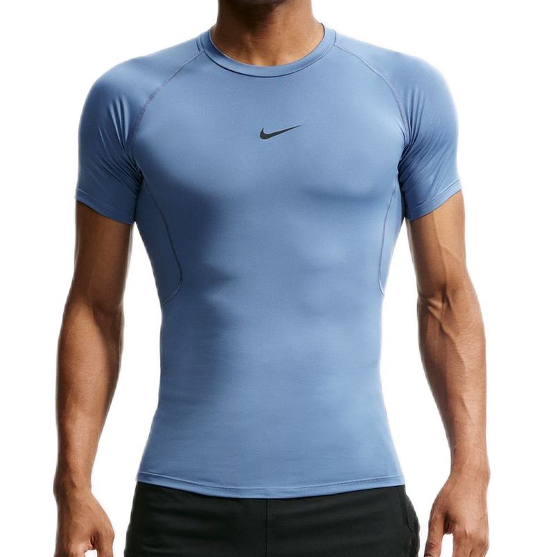 Nike Pro Dri-FIT Tight Short-Sleeve Fitness - storm indigo/black