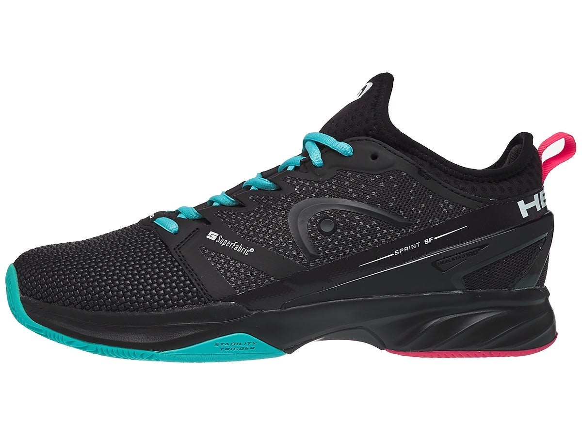 head-sprint-sf-women-clay-black-teal-2 Head Sprint SF Women Clay - black/teal