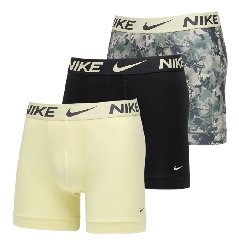 Nike Dri-Fit Essential Micro Brief 3P - silver sge tech camo/life lime/black Nike Dri-Fit Essential Micro Brief 3P - silver sge tech camo/life lime/black