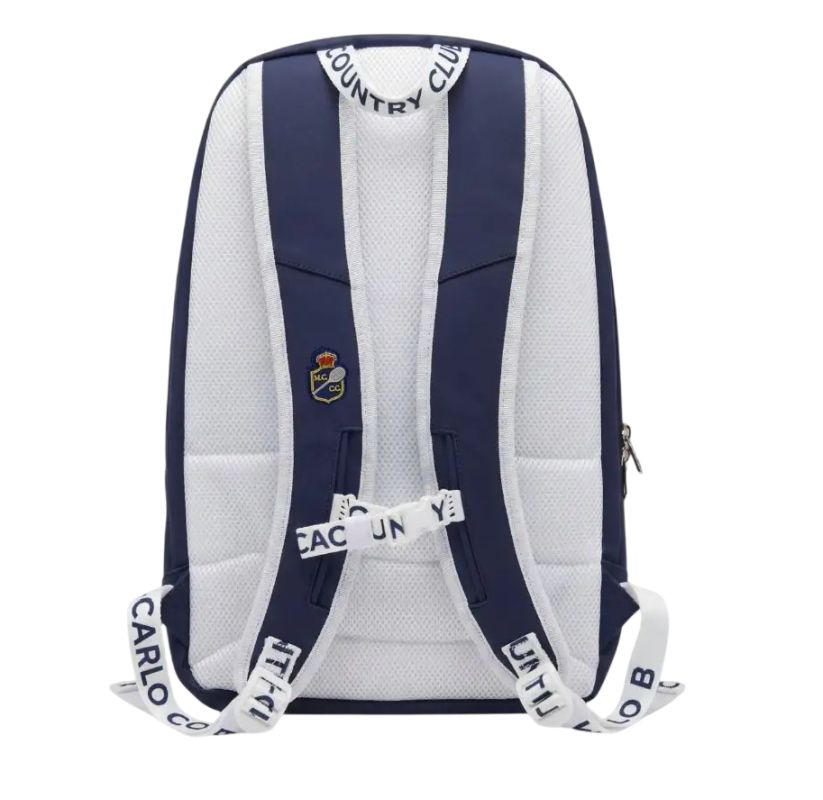 Monte-Carlo Country Club MCCC Logo Print - navy/white 