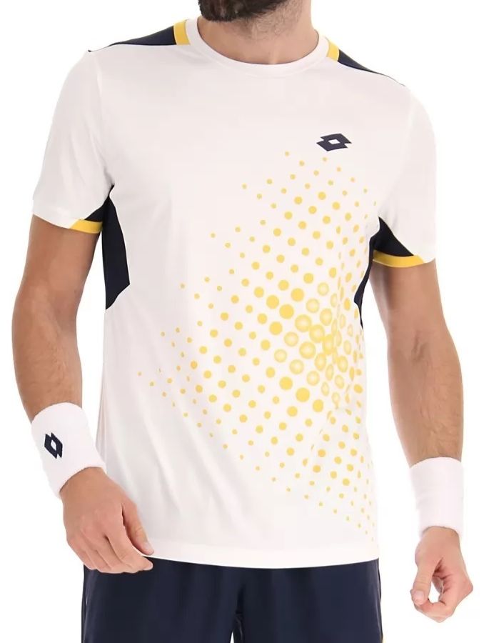 Lotto Top IV Tee 1 - bright white/navy blue