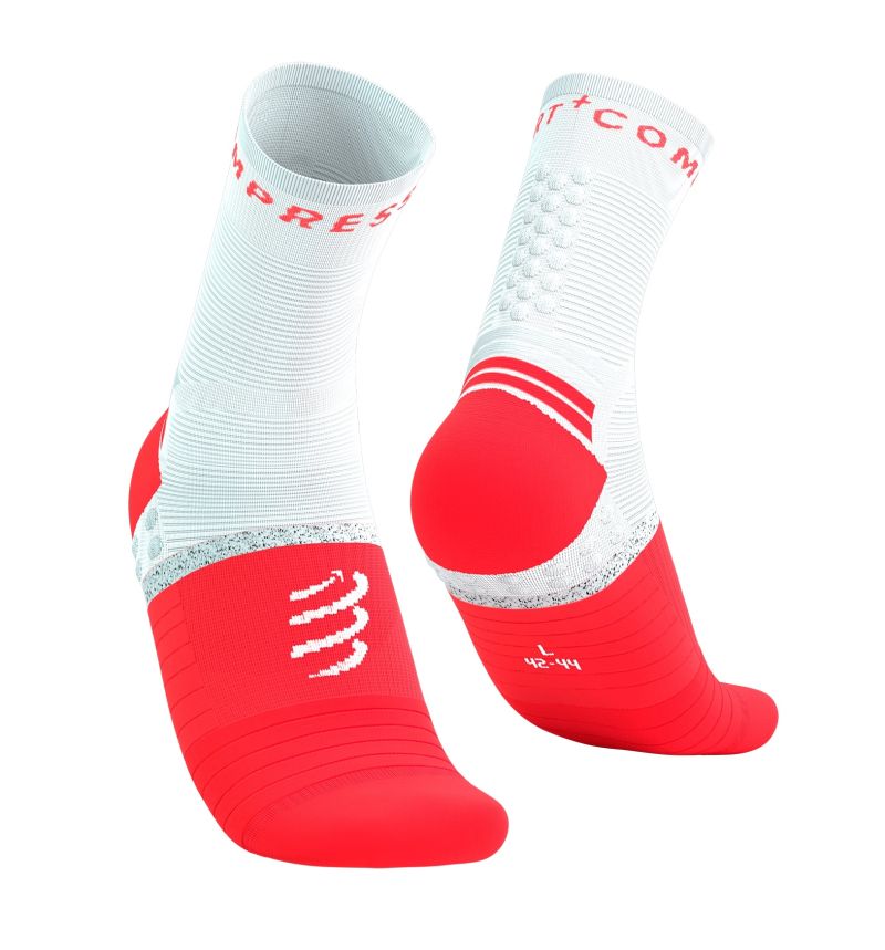 Compressport Pro Marathon V2.0 1P - fluo red/white