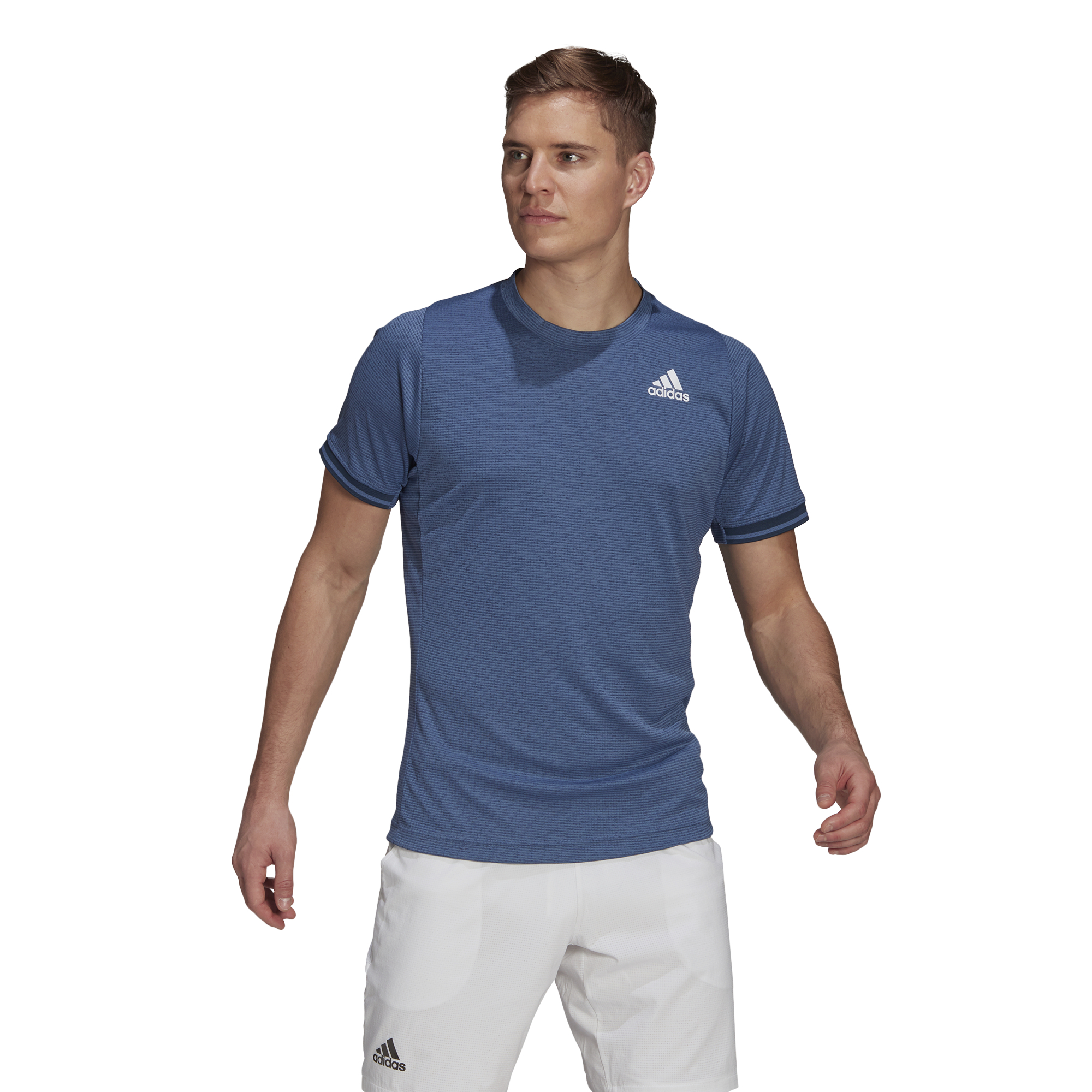 Adidas T Freelift Tee - crew blue/white/hazy blue