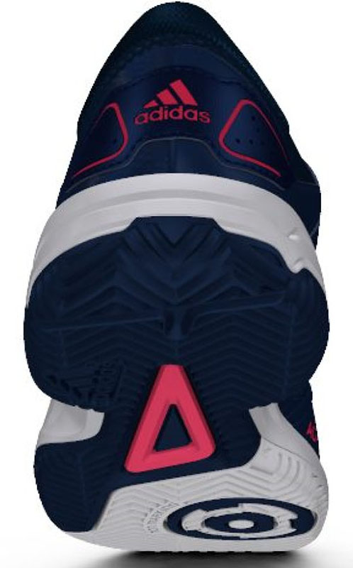 Adidas Barricade Club xJ - tech steel/flash red