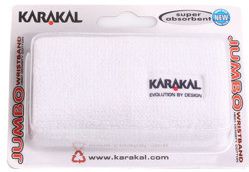 Karakal Logo Jumbo Wristbands - white
