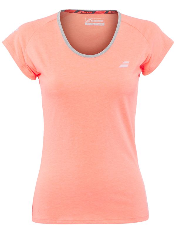 Babolat Core Babolat Tee Women - fluo strike/heather Babolat Core Babolat Tee Women - fluo strike/heather