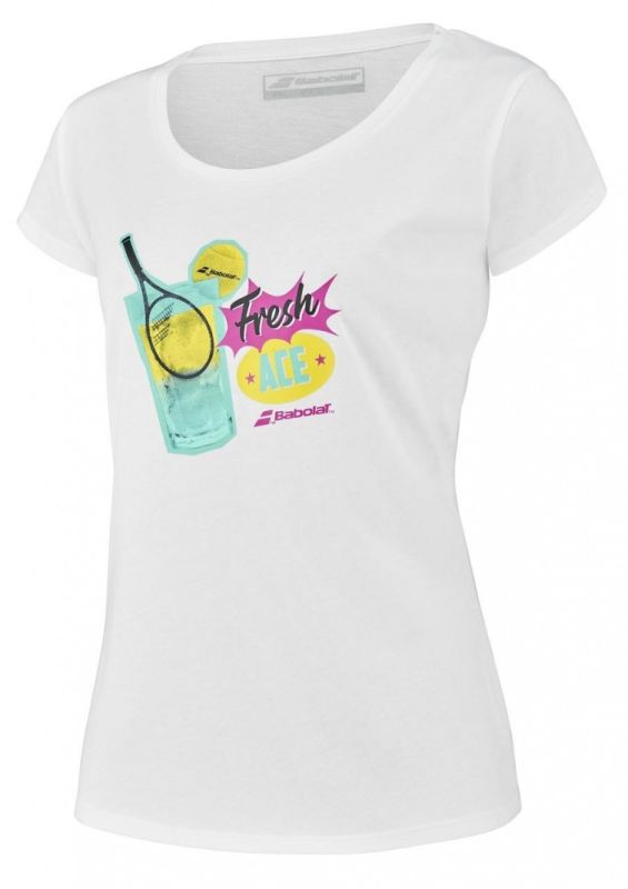 Babolat Exercise Message Tee Woman - white