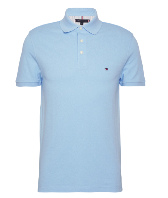 Tommy Hilfiger 1985 Slim Pique Polo - vessel blue