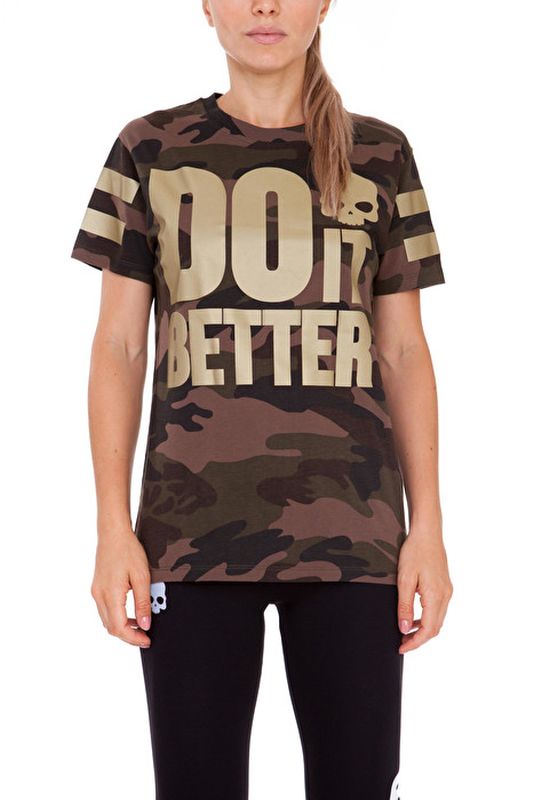 Hydrogen Do It Better T-Shirt Woman - camouflage