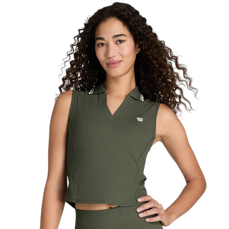 Wilson Rib Sleeveless - grape leaf