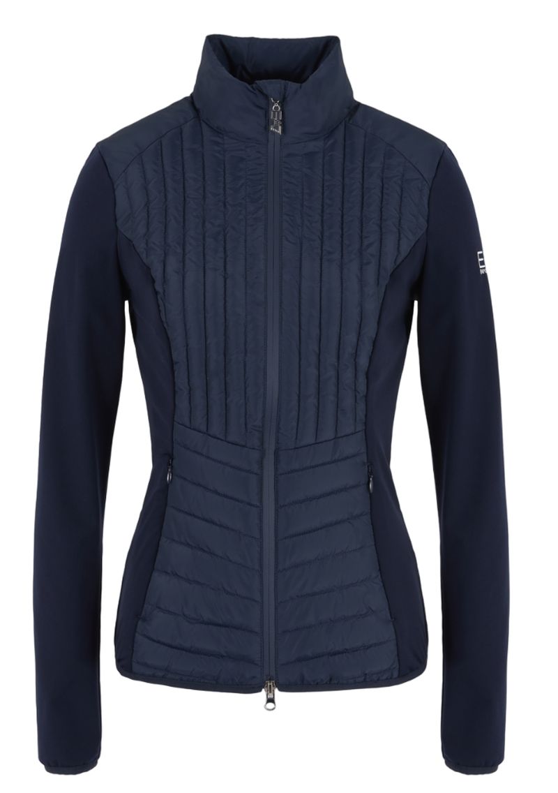 EA7 Woman Woven Bomber Jacket - navy blue