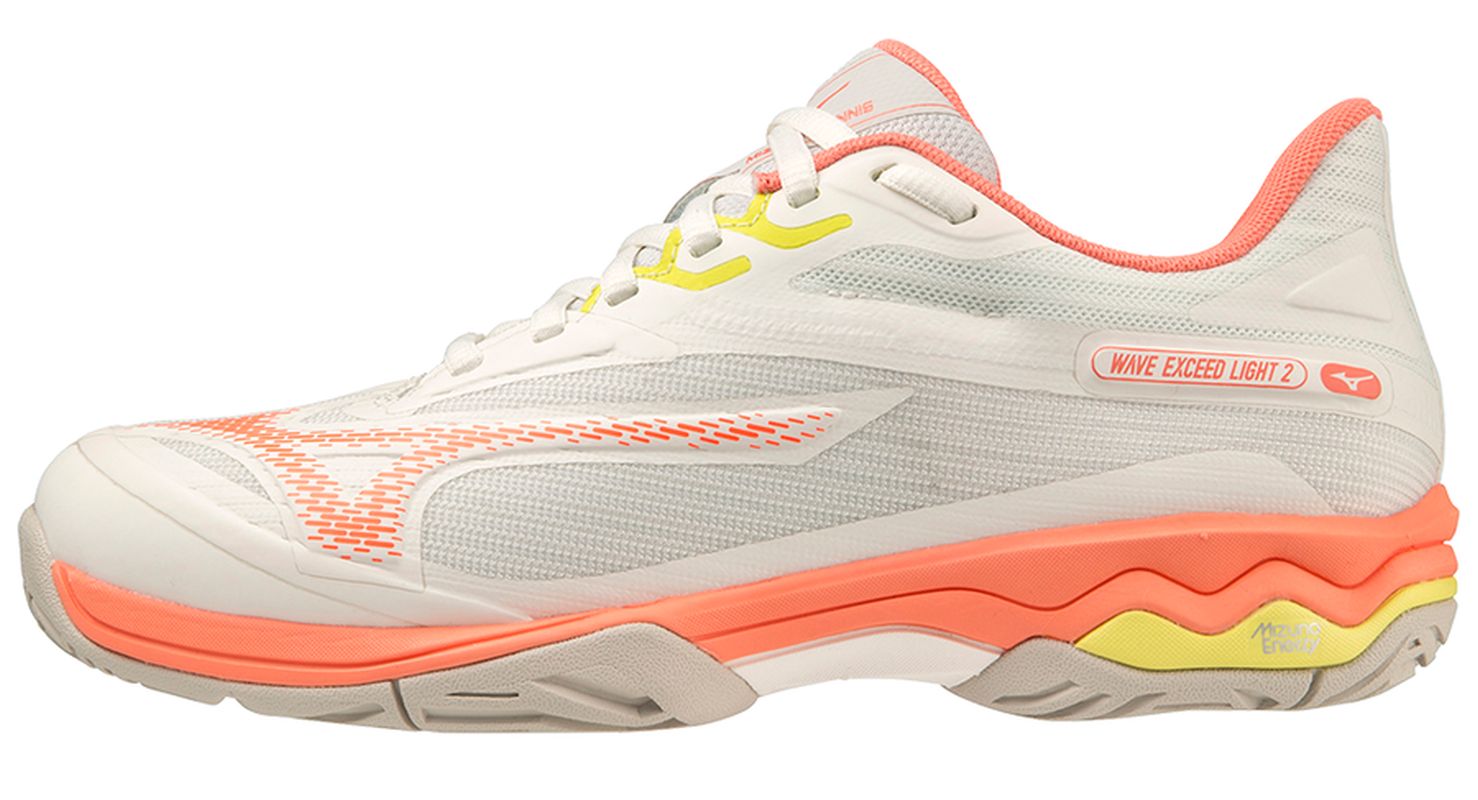 Mizuno Wave Exceed Light 2AC - snow white/fusion coral/spring