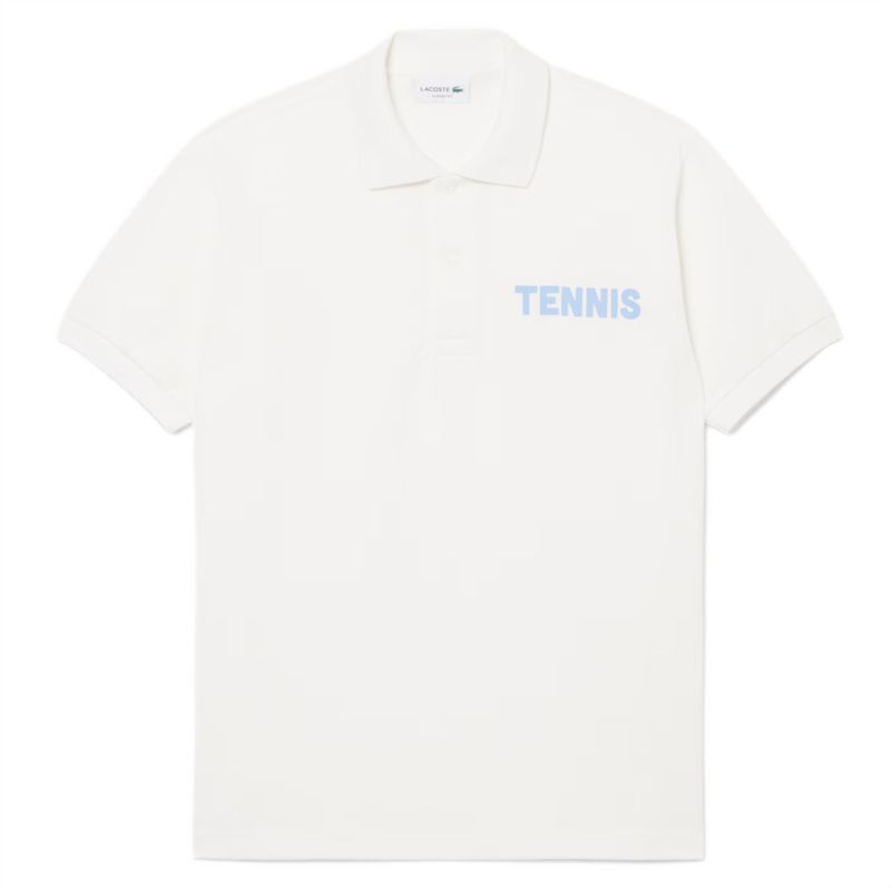 Lacoste Classic Fit Printed Petit Piqué - white Lacoste Classic Fit Printed Petit Piqué - white