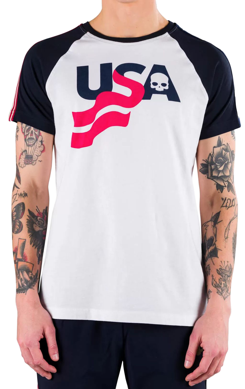 Hydrogen USA Cotton Tee - white/blue Hydrogen USA Cotton Tee - white/blue