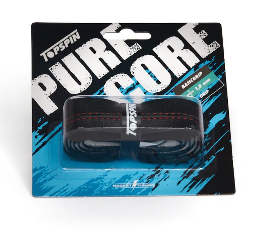 Owijka tenisowa Topspin Purecore Basic Grip 1P - black Owijka tenisowa Topspin Purecore Basic Grip 1P - black