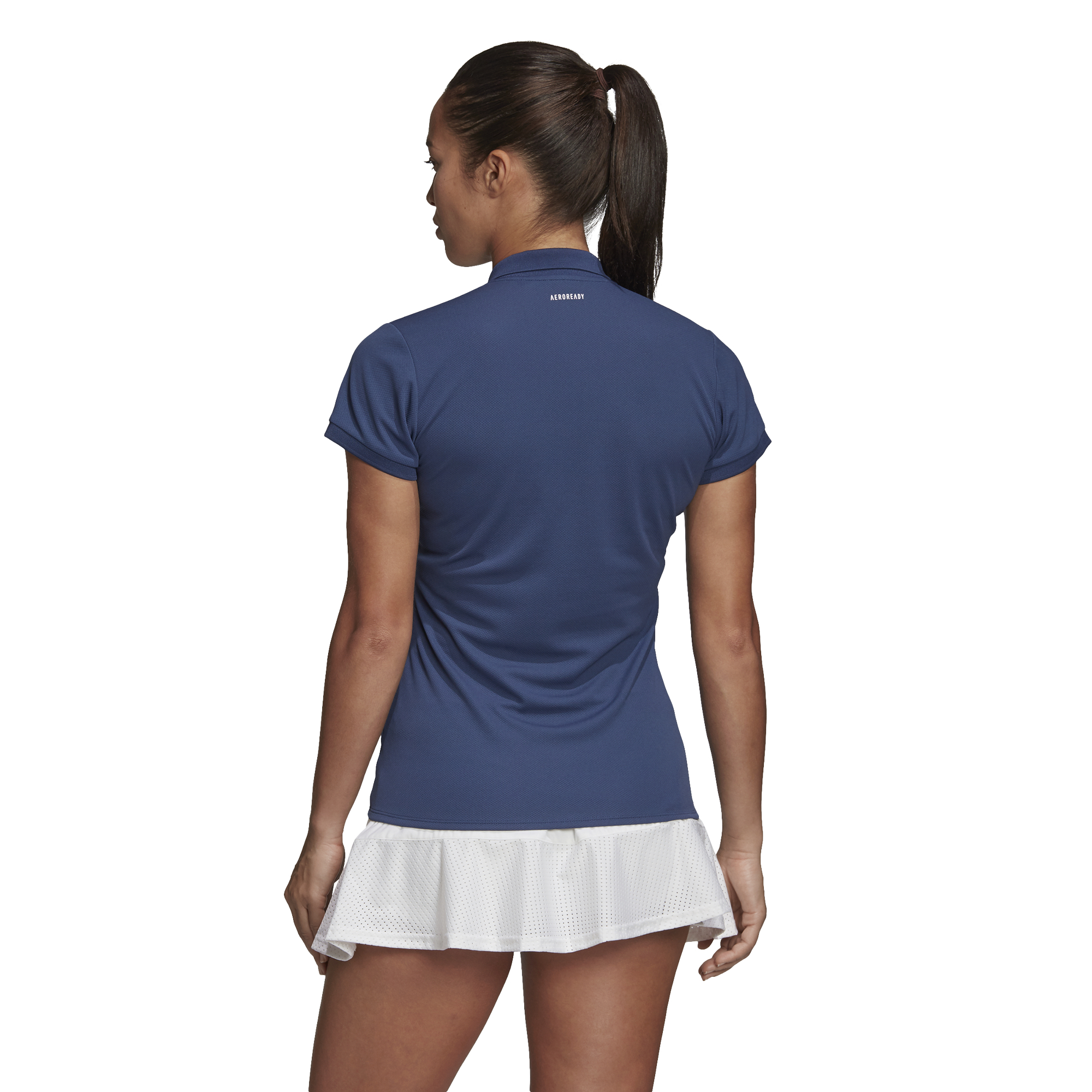 Adidas W Club 3 Stripes Polo - tech indigo/matte silver
