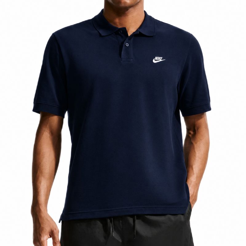 Nike Club Polo Pique - obsidian/white Nike Club Polo Pique - obsidian/white