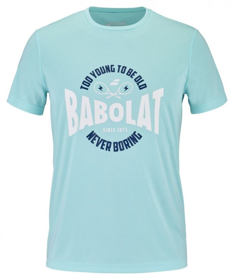 Babolat Exercise Graphic Tee Men - angel blue heather