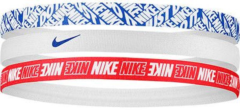 Nike Printed Hairbands 3PK - game royal/white/university red