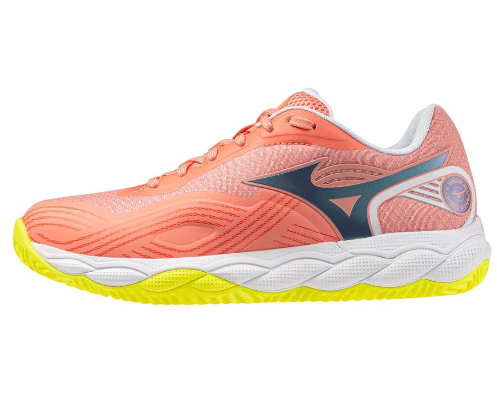 Damskie buty do padla Mizuno Wave Enforce Court 2 Padel - desert flower/wild wind/yellow jasper