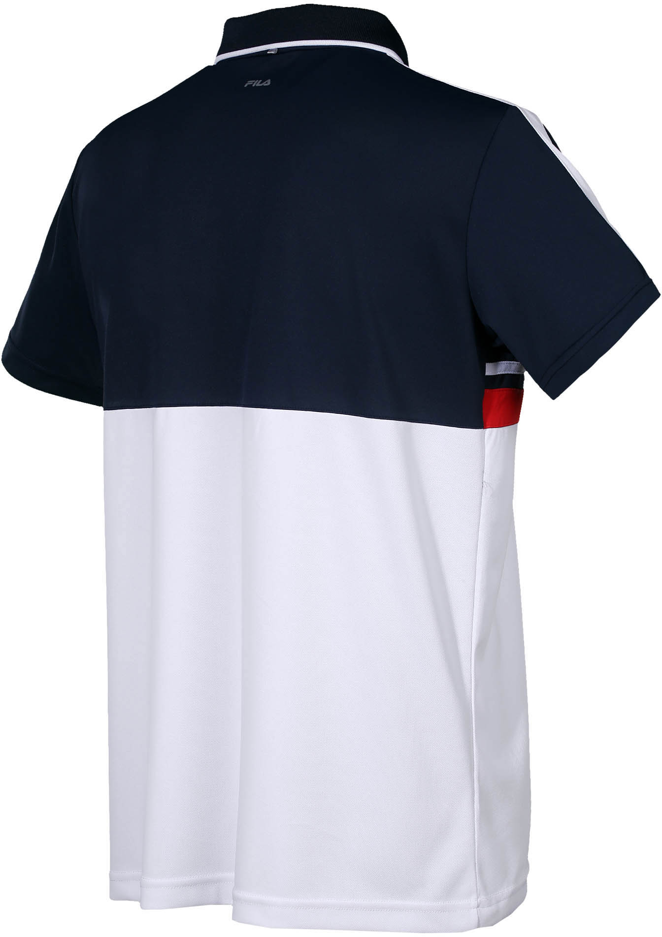 Fila Polo Paco - white/peacoat blue/fila red