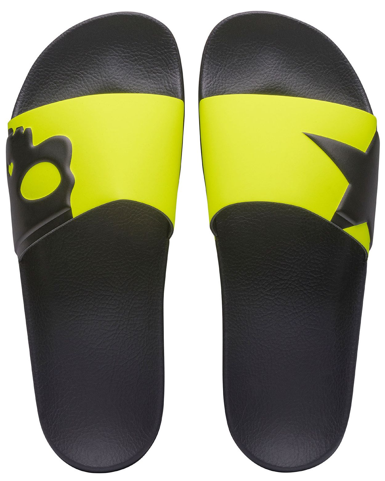 Hydrogen Cyber Slippers - black/yellow fluo
