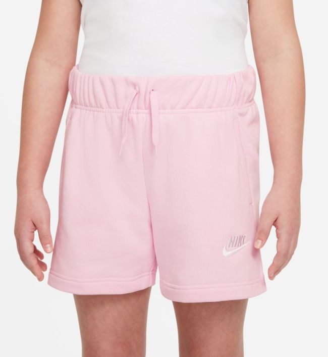Nike Sportswear Club FT 5 Short G - pink foam/white