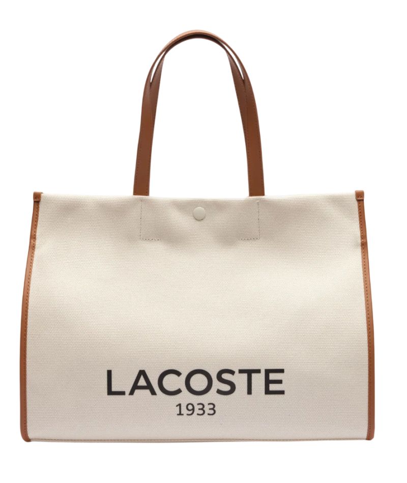 Lacoste Unisex Large Heritage Canvas Tote - natural Lacoste Unisex Large Heritage Canvas Tote - natural