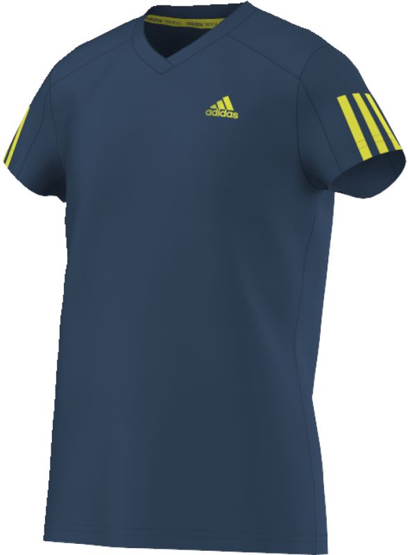 Adidas Club Tee - tech steel/shock slime